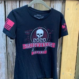 2020 Survivor Expert Grunt Style -Sz medium, Tee shirt, Black, 100% Cotton